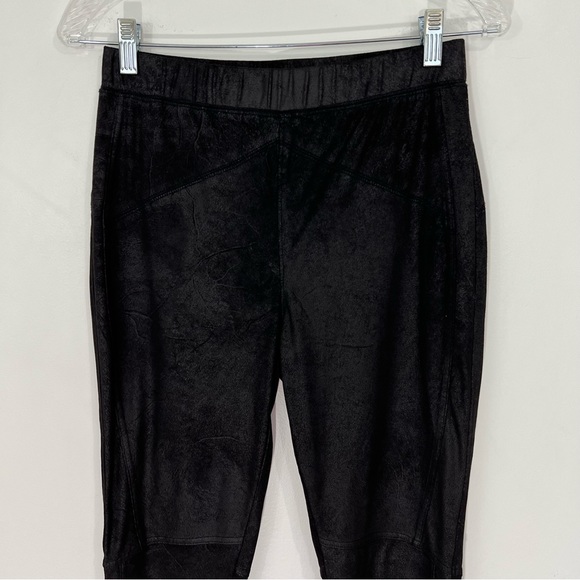 Free People Midnight Vegan Suede Skinny Pants Black Size Small - Picture 4 of 10
